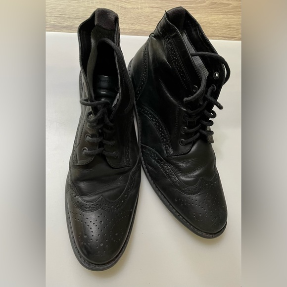 Oxford High Top Black Men’s Shoes - Picture 5 of 5